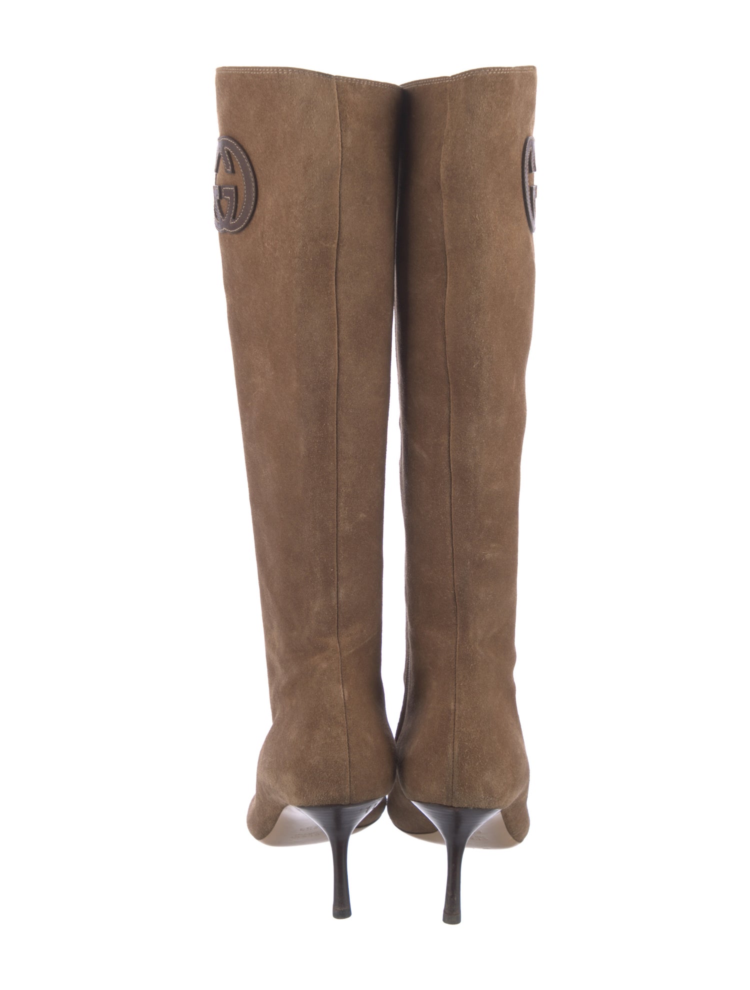 Gucci Interlocking G Logo Suede Boots